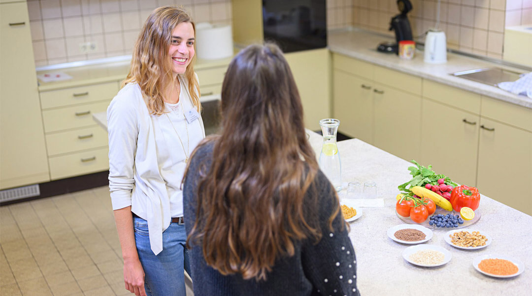Ernährungsberatung in der Lehrküche der Park Klinik