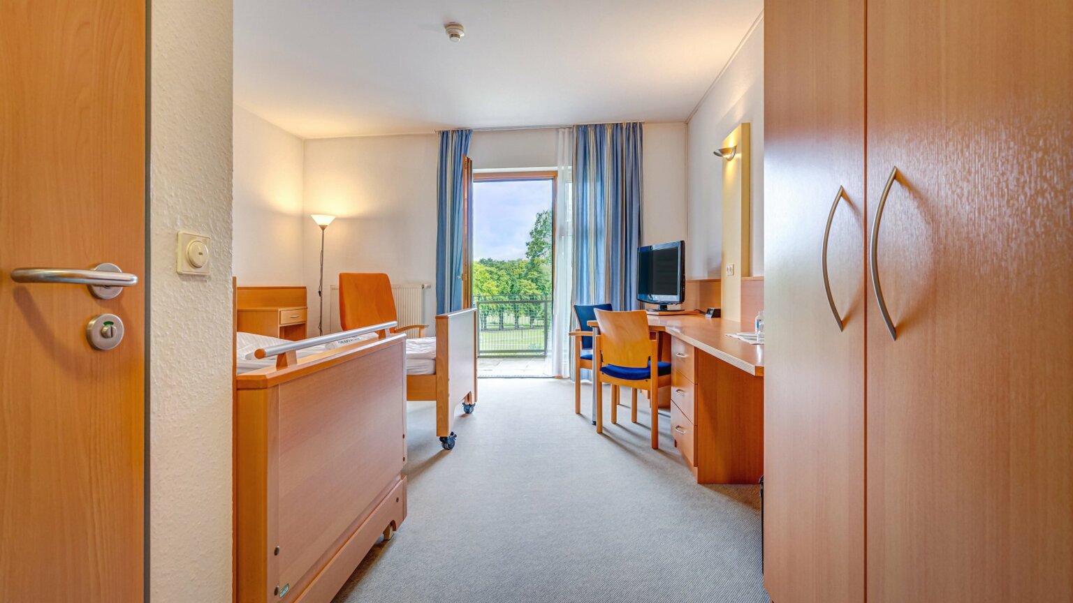 Unterbringung im Patientenzimmer der Park Klinik