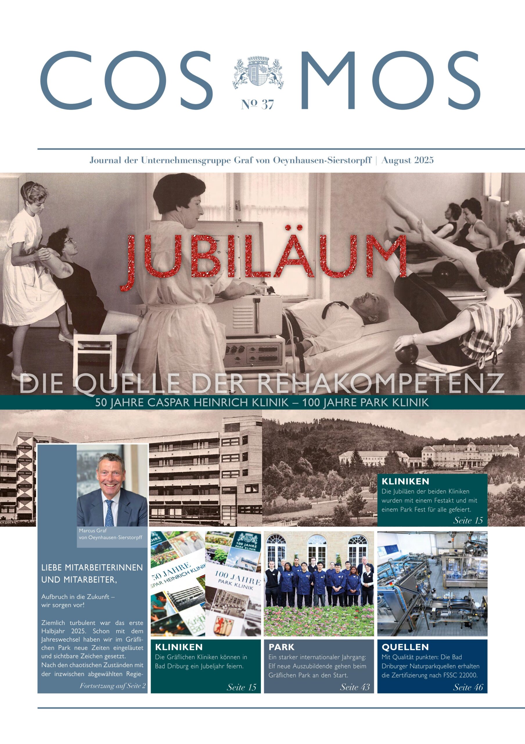 Titelseite COSMOS Journal Nr